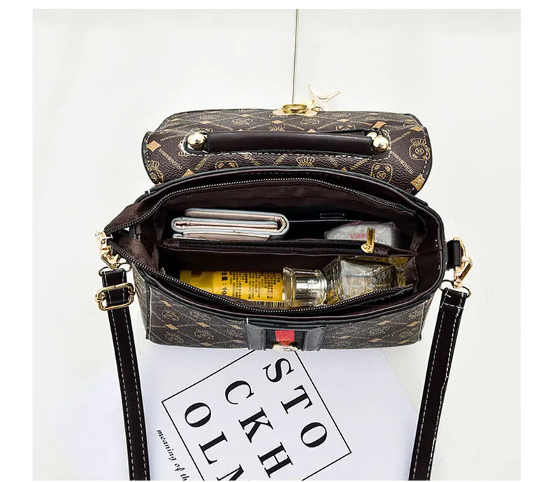 Luxury Monogram Women's Shoulder Bag