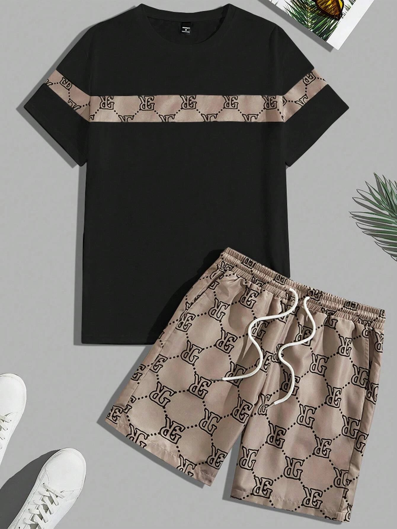 Men's Retro Casual Two-Piece Set