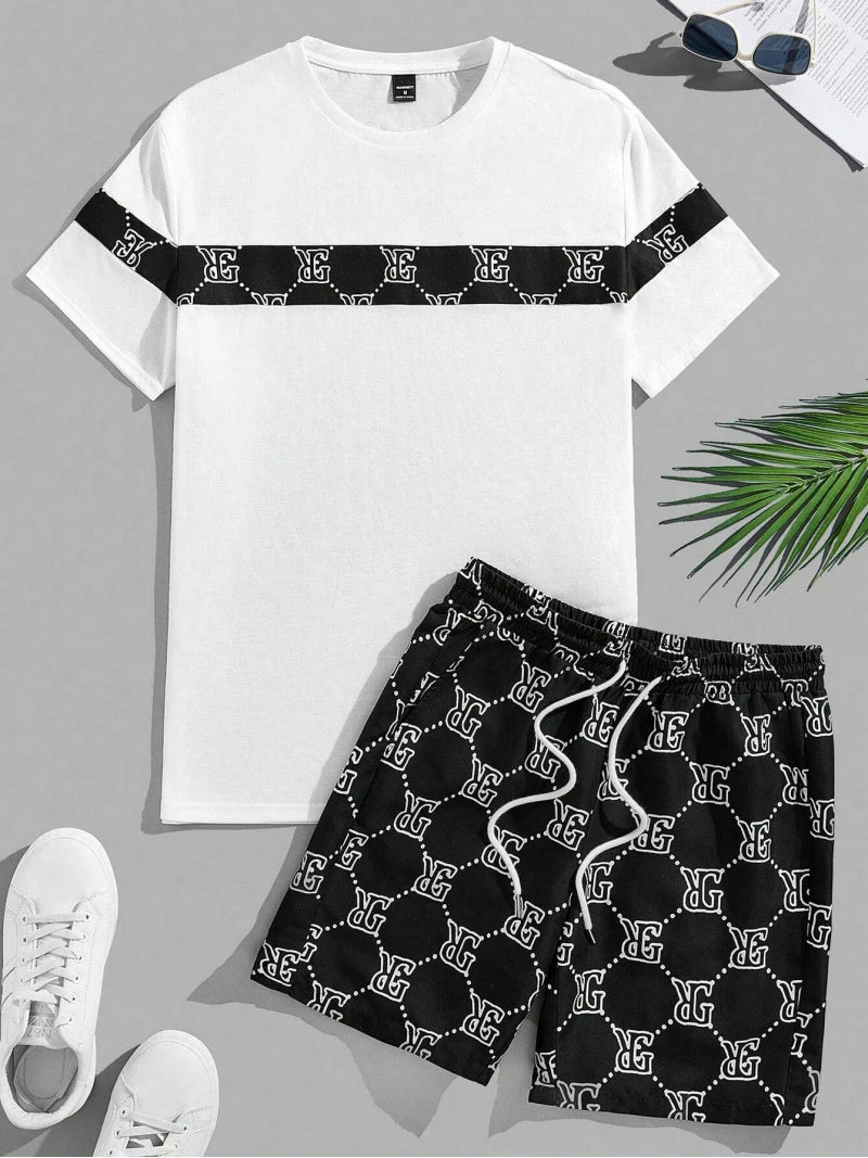 Men's Retro Casual Two-Piece Set