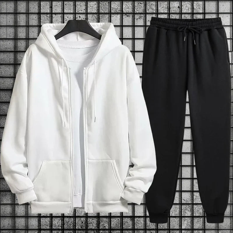 Men's Zip Hoodie & Sweatpants Set