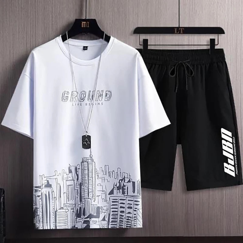 Men's Ice Silk Sport 2 Piece Set